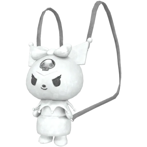 Белый рюкзак в виде питомца