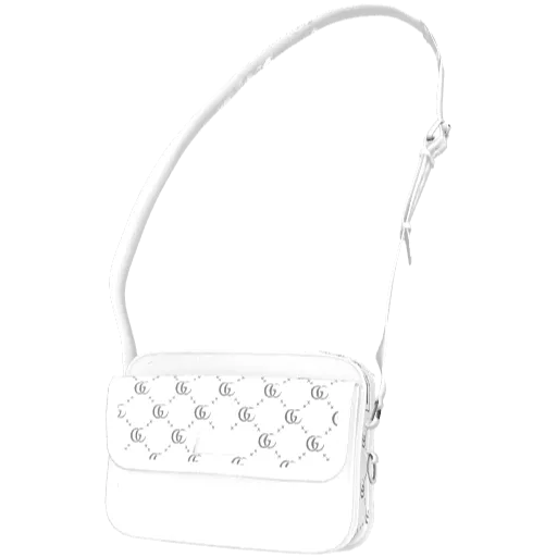 Белая сумка Guchi