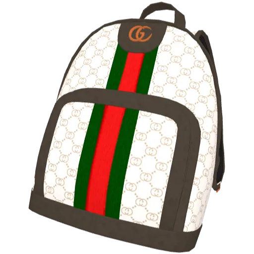 Белый рюкзак Guchi на одно плечо