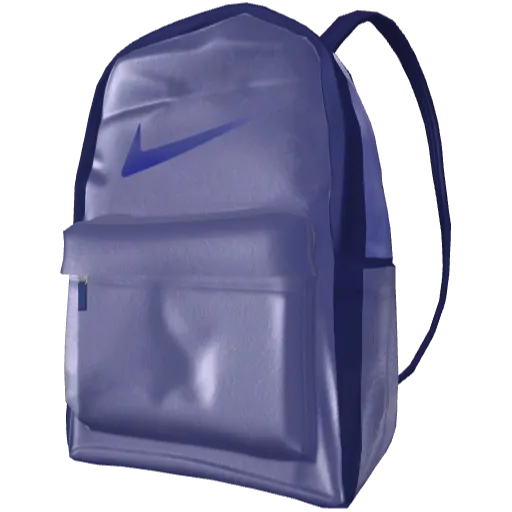 Синий прозрачный рюкзак Nice с пистолетом