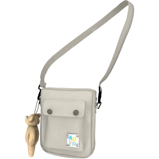 Белая сумка с медведем