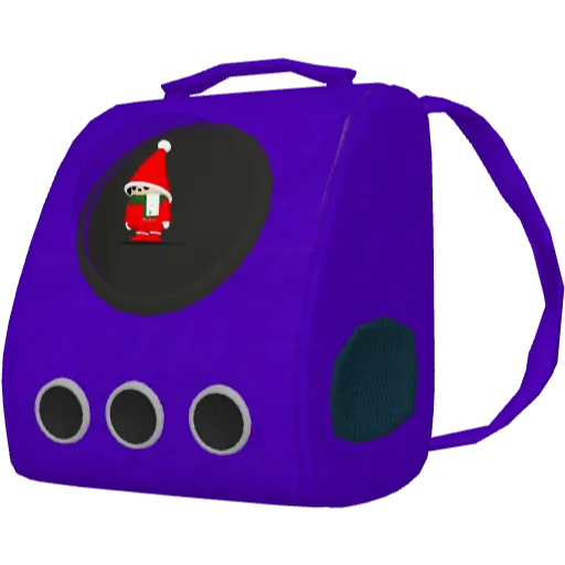 Фиолетовый рюкзак с игрушкой