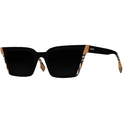 Черные очки с узором по краям