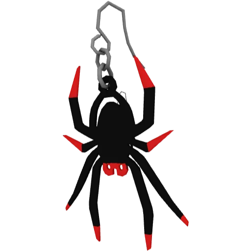 Черно-красные сережки в виде Восьминога