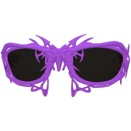 Фиолетовые хромированные очки